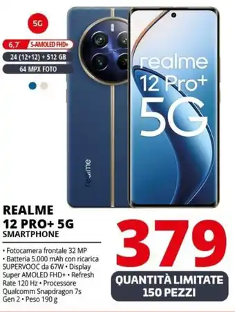 Comet REALME 12 PRO+ 5G SMARTPHONE offerta