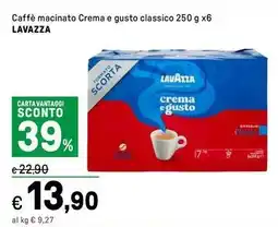 Iper La Grande Caffè macinato Crema e gusto classico LAVAZZA offerta