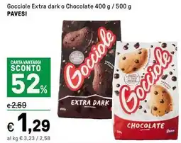 Iper La Grande Gocciole Extra dark o Chocolate PAVESI offerta