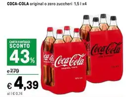 Iper La Grande COCA-COLA original o zero zuccheri offerta