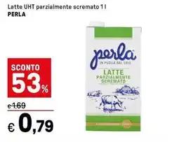 Iper La Grande Latte UHT parzialmente scremato PERLA offerta