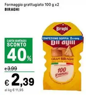 Iper La Grande Formaggio grattugiato BIRAGHI offerta