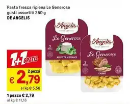 Iper La Grande Pasta fresca ripiena Le Generose gusti assortiti DE ANGELIS offerta