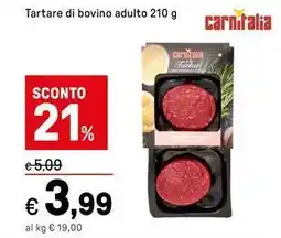 Iper La Grande Tartare di bovino adulto carnitalia offerta