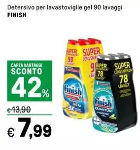 Iper La Grande Detersivo per lavastoviglie gel FINISH offerta