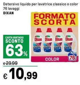 Iper La Grande Detersivo liquido per lavatrice classico o color DIXAN offerta