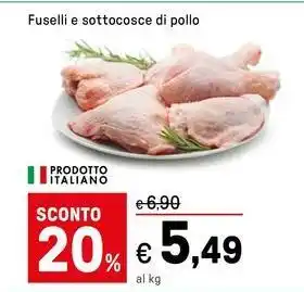 Iper La Grande Fuselli e sottocosce di pollo offerta