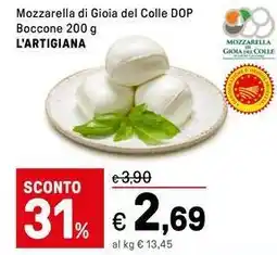 Iper La Grande Mozzarella di Gioia del Colle DOP Boccone L'ARTIGIANA offerta