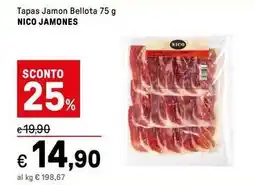 Iper La Grande Tapas Jamon Bellota NICO JAMONES offerta