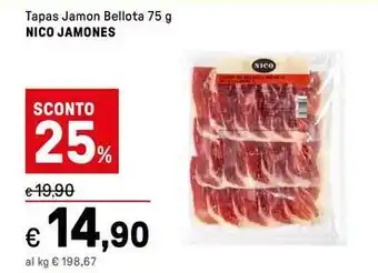 Iper La Grande Tapas Jamon Bellota NICO JAMONES offerta