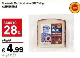 Iper La Grande Queso de Murcia al vino DOP ALIMENTIAS offerta