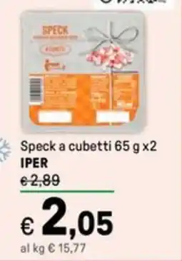 Iper La Grande Speck a cubetti  IPER offerta