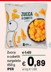 Iper La Grande Zucca a cubetti surgelata IPER offerta