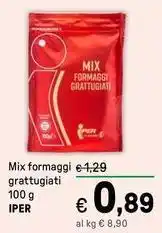 Iper La Grande Mix formaggi grattugiati IPER offerta