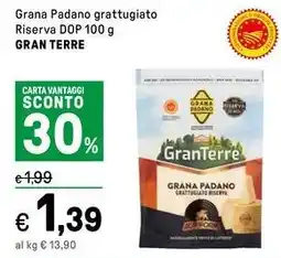 Iper La Grande Grana Padano grattugiato Riserva DOP GRAN TERRE offerta