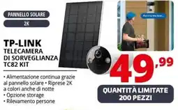 Comet TP-LINK TELECAMERA DI SORVEGLIANZA TC82 KIT offerta