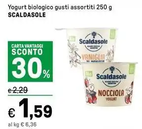 Iper La Grande Yogurt biologico gusti assortiti SCALDASOLE offerta