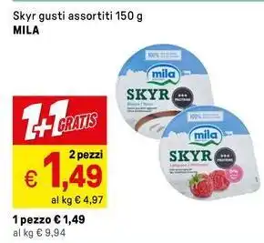 Iper La Grande Skyr gusti assortiti MILA offerta