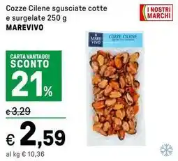 Iper La Grande Cozze Cilene sgusciate cotte e surgelate MAREVIVO offerta