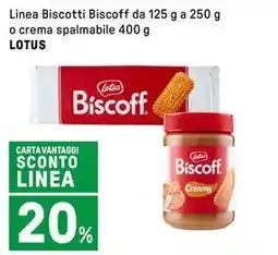 Iper La Grande Linea Biscotti Biscoff o crema spalmabile LOTUS offerta