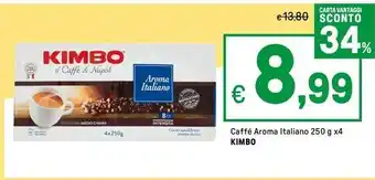 Iper La Grande Caffé Aroma Italiano KIMBO offerta