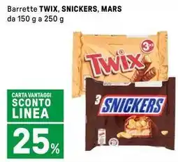 Iper La Grande Barrette TWIX, SNICKERS, MARS offerta