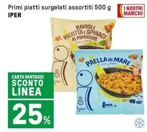 Iper La Grande Primi piatti surgelati assortiti IPER offerta