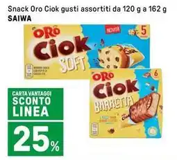 Iper La Grande Snack Oro Ciok gusti assortiti SAIWA offerta