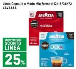 Iper La Grande Linea Capsule A Modo Mio formati LAVAZZA offerta