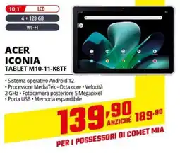 Comet ACER ICONIA TABLET M10-11-K8TF offerta