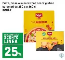 Iper La Grande Pizza, pinsa o mini calzone senza glutine surgelati SCHÄR offerta