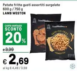 Iper La Grande Patate fritte gusti assortiti surgelate LAMB WESTON offerta