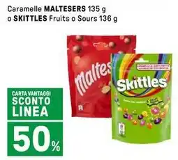 Iper La Grande Caramelle MALTESERS o SKITTLES Fruits o Sours offerta