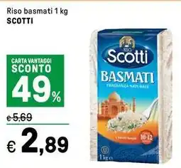 Iper La Grande Riso basmati SCOTTI offerta