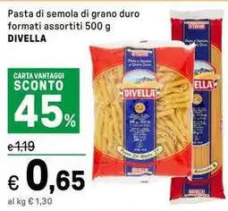 Iper La Grande Pasta di semola di grano duro formati assortiti DIVELLA offerta