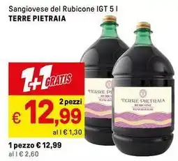 Iper La Grande Sangiovese del Rubicone IGT TERRE PIETRAIA offerta