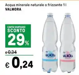 Iper La Grande Acqua minerale naturale o frizzante VALMORA offerta