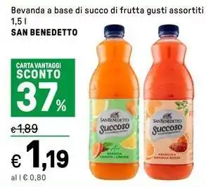 Iper La Grande Bevanda a base di succo di frutta gusti assortiti Succo di frutta gusti assortiti SAN BENEDETTO offerta