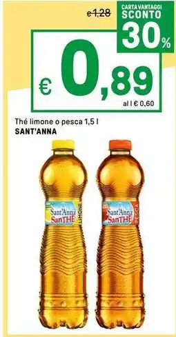 Iper La Grande Thé limone o pesca SANT'ANNA offerta