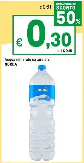 Iper La Grande Acqua minerale naturale NORDA offerta