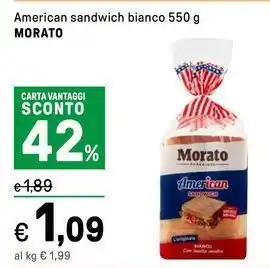 Iper La Grande American sandwich bianco MORATO offerta