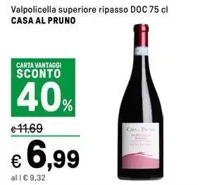 Iper La Grande Valpolicella superiore ripasso DOC CASA AL PRUNO offerta