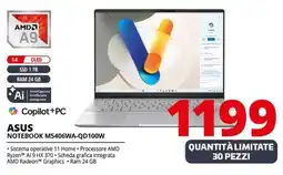 Comet ASUS NOTEBOOK M5406WA-QD100W offerta