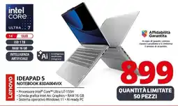 Comet Lenovo IDEAPAD 5 NOTEBOOK 83DA004VIX offerta