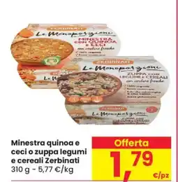 Despar Minestra quinoa e ceci o zuppa legumi e cereali Zerbinati offerta