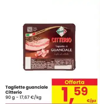 Despar Tagliette guanciale Citterio offerta