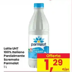 Despar Latte UHT 100% Italiano Parzialmente Scremato Parmalat offerta