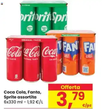 Despar Coca Cola, Fanta, Sprite assortita offerta