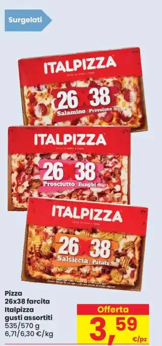 Despar Pizza 26x38 farcita Italpizza gusti assortiti offerta