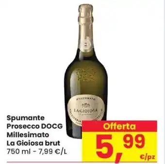 Despar Spumante Prosecco DOCG Millesimato La Gioiosa brut offerta